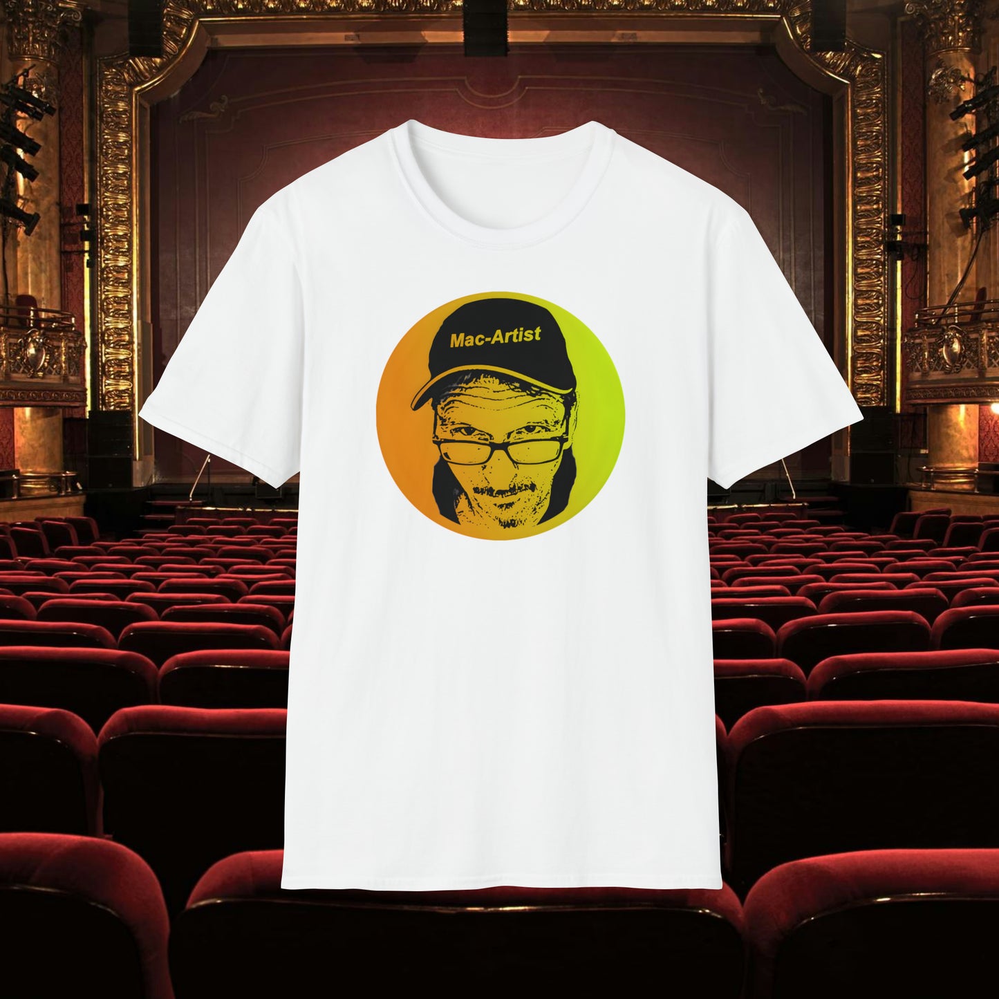 Mac-Artist Selfie-Gelb T-Shirt