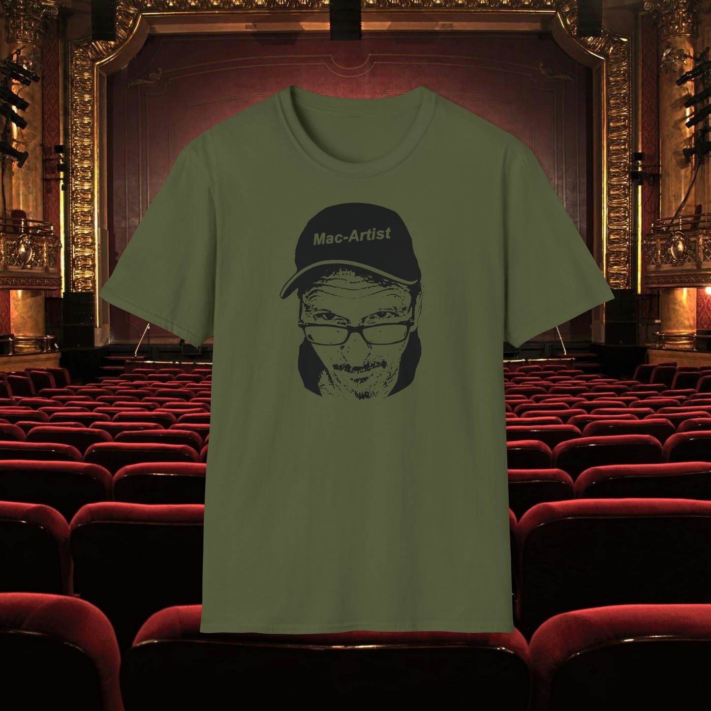 Mac-Artist Selfie-BW T-Shirt