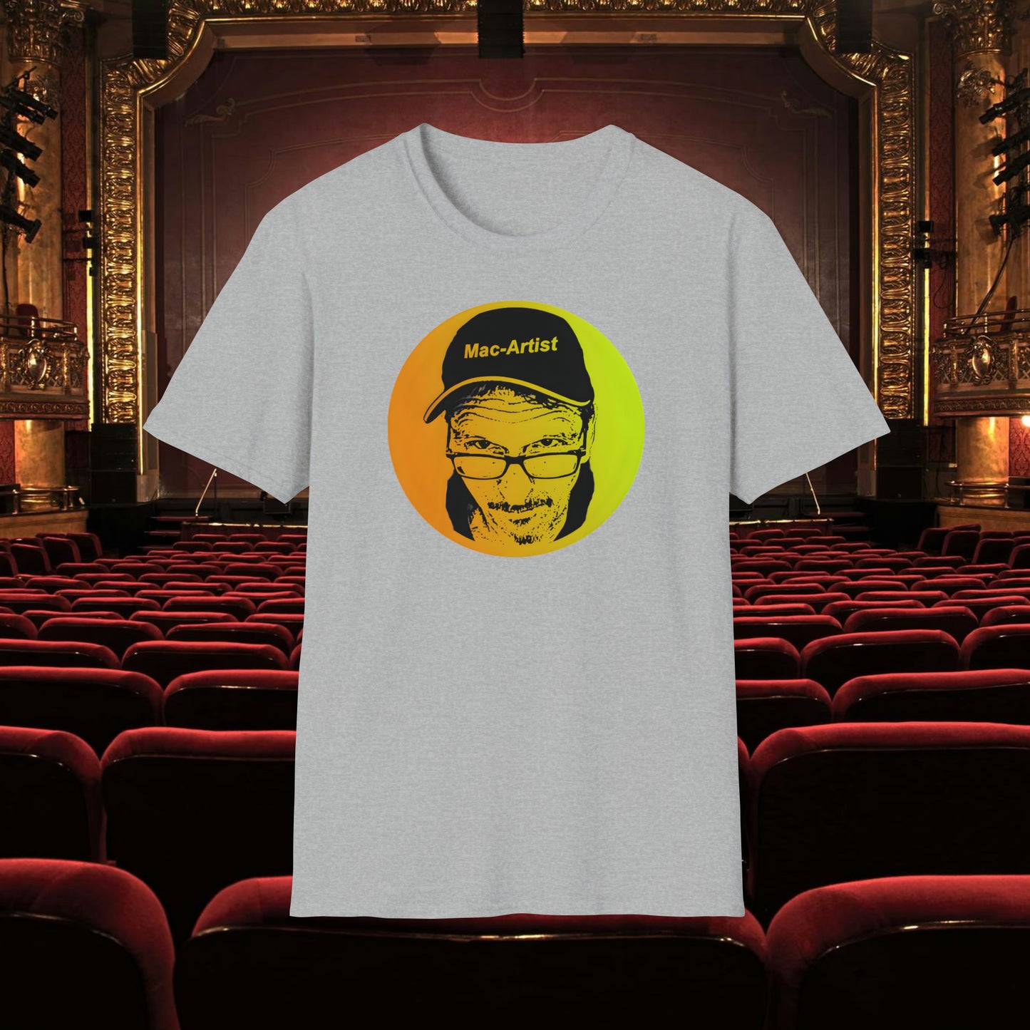 Mac-Artist Selfie-Gelb T-Shirt