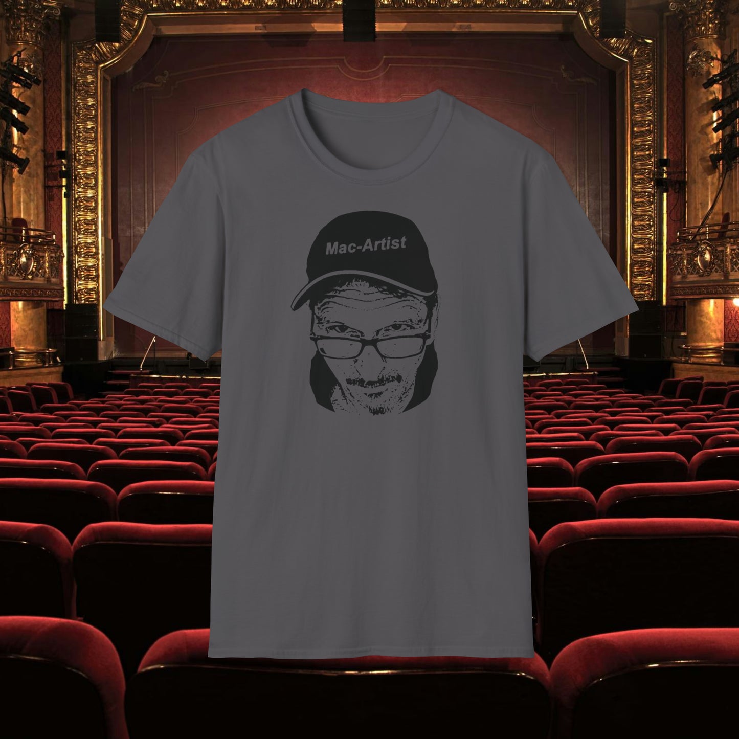 Mac-Artist Selfie-BW T-Shirt