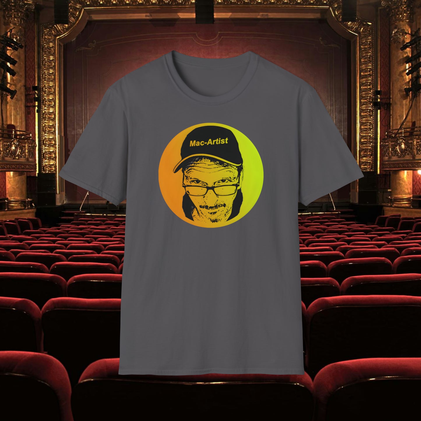 Mac-Artist Selfie-Gelb T-Shirt