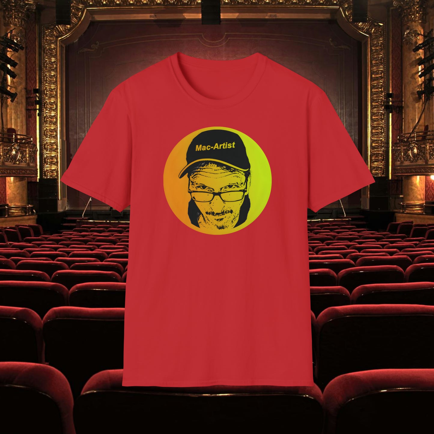 Mac-Artist Selfie-Gelb T-Shirt