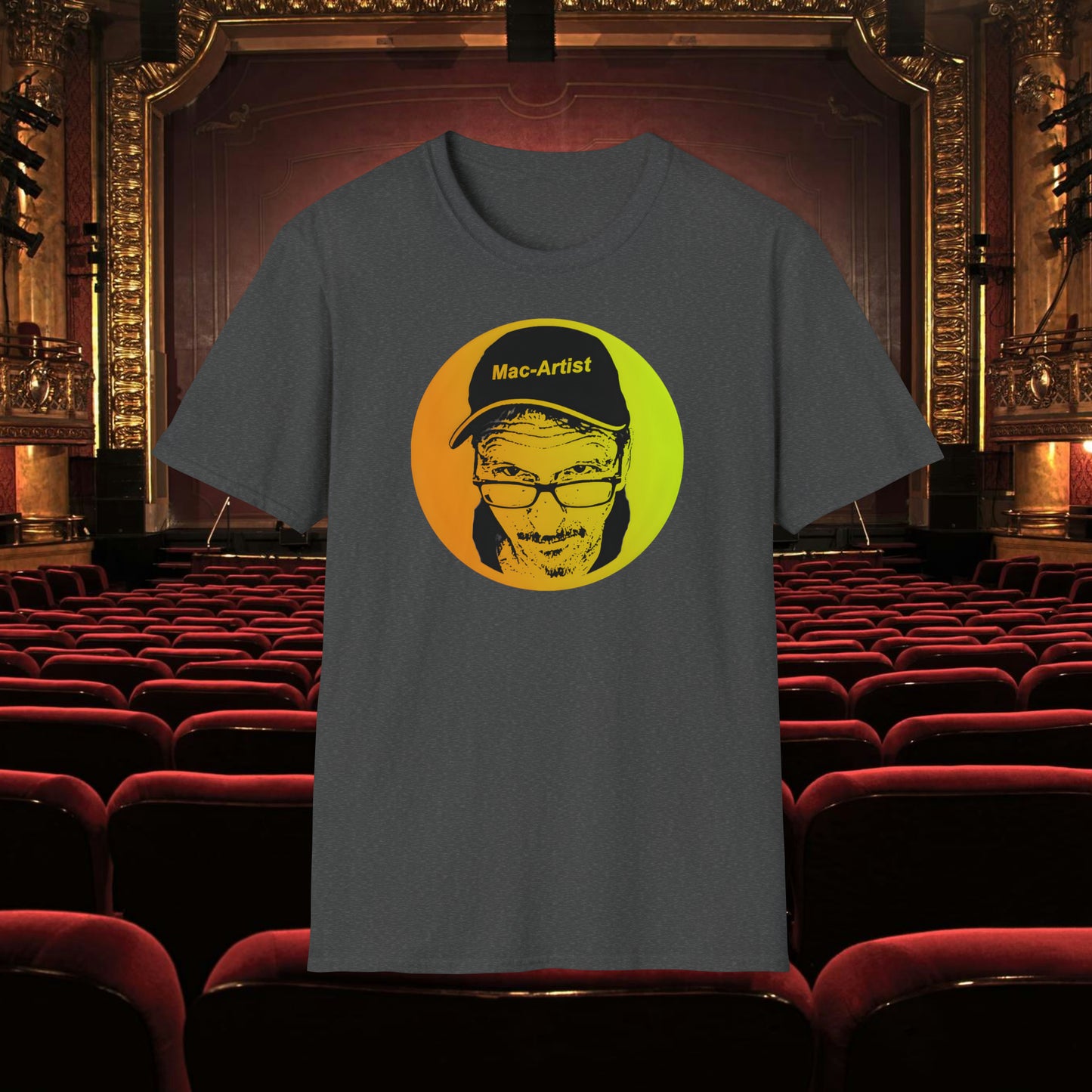 Mac-Artist Selfie-Gelb T-Shirt