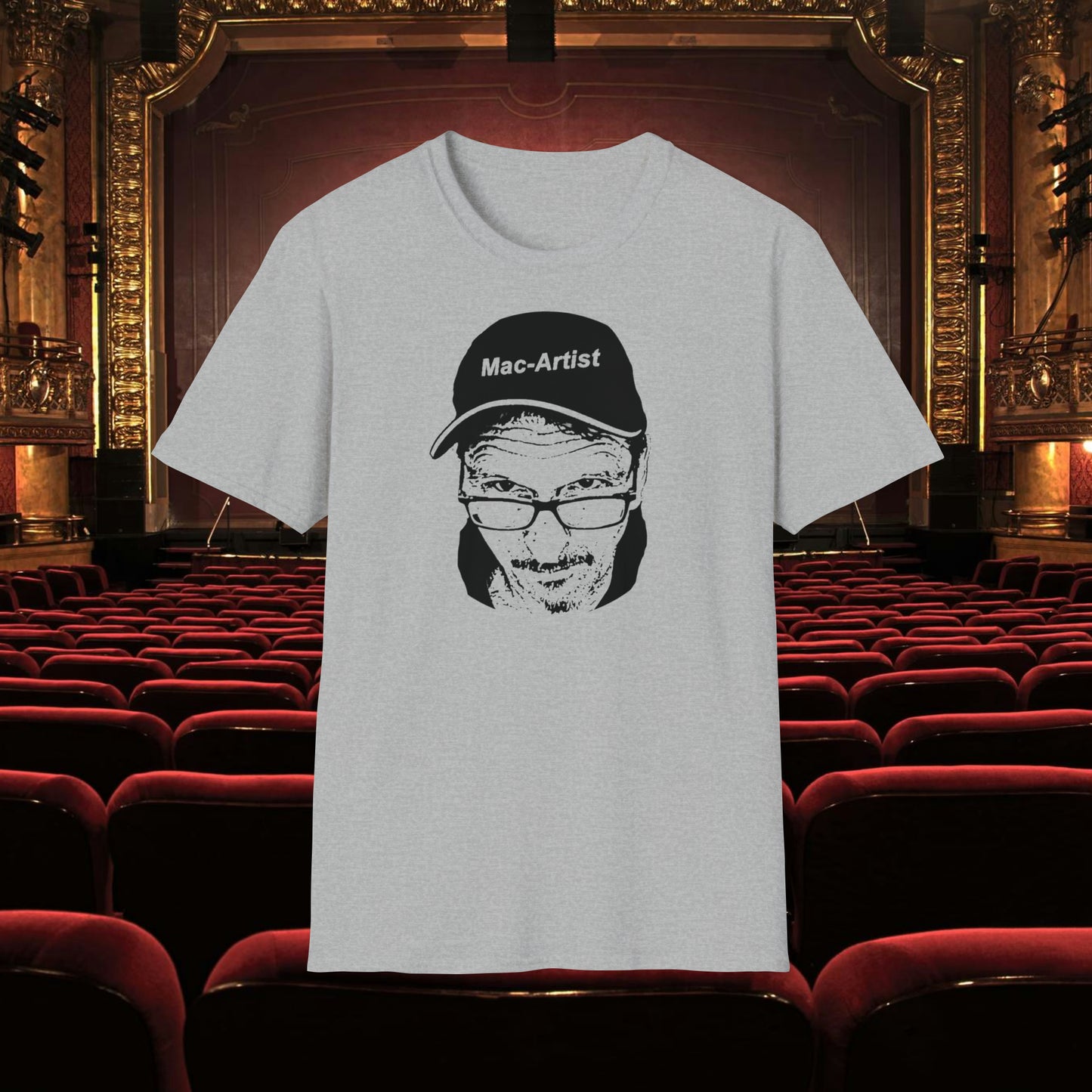 Mac-Artist Selfie-BW T-Shirt
