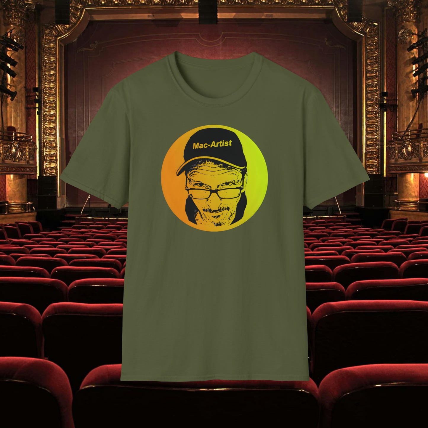 Mac-Artist Selfie-Gelb T-Shirt