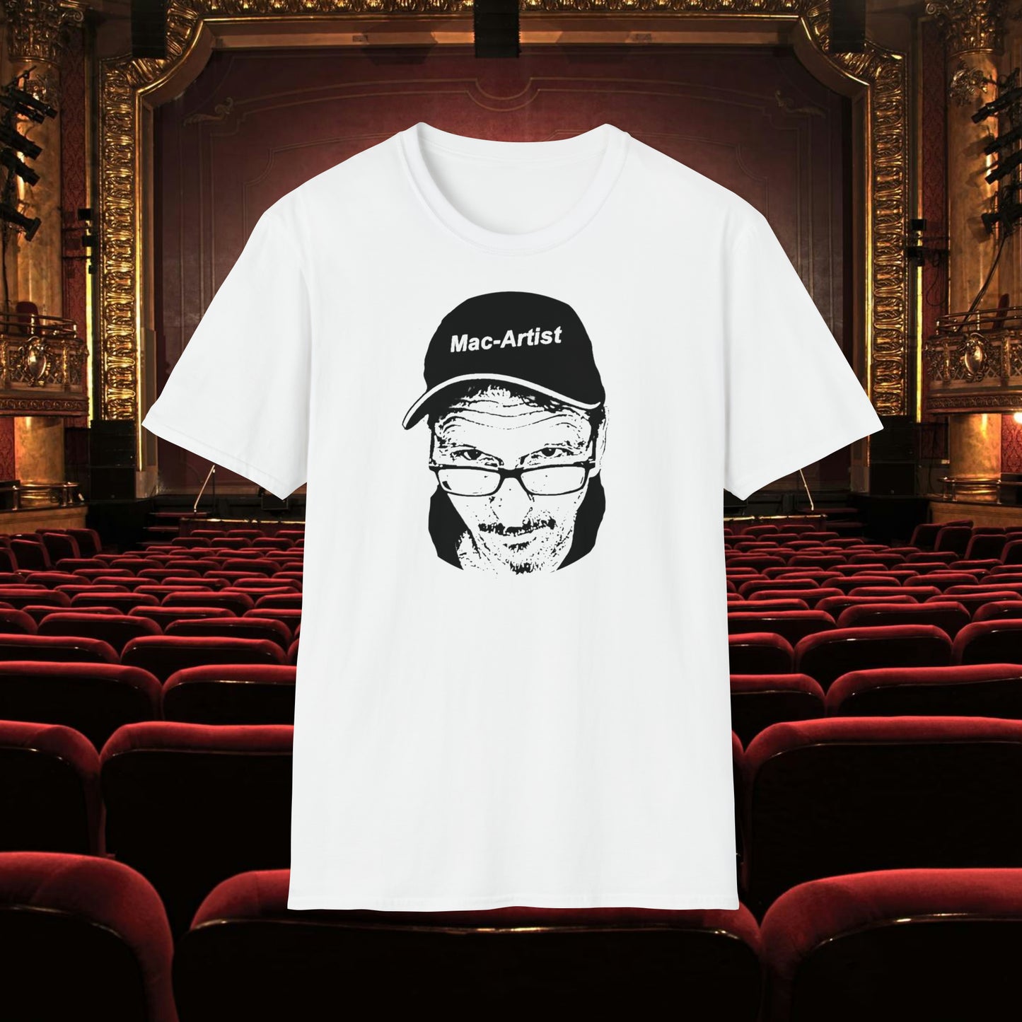 Mac-Artist Selfie-BW T-Shirt