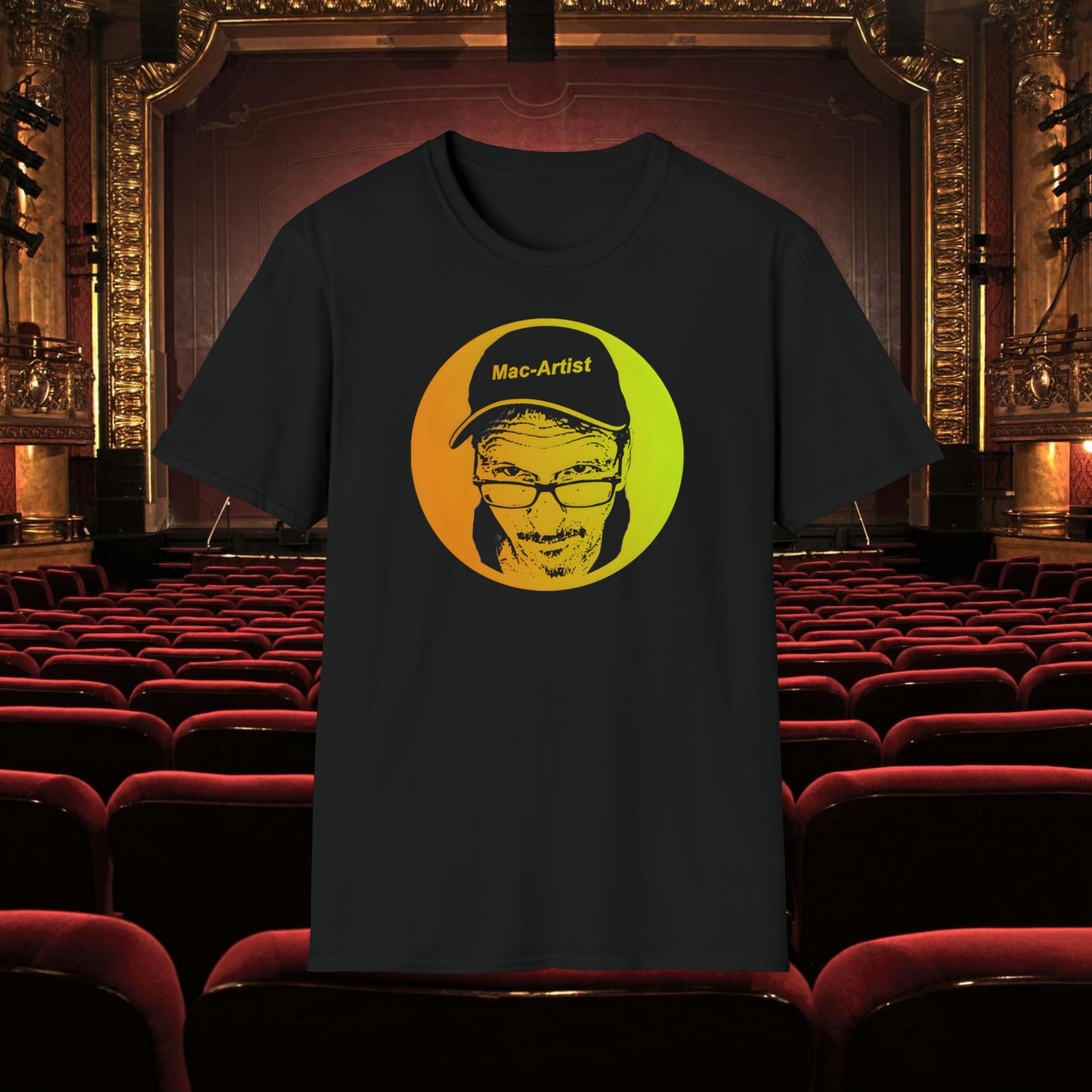 Mac-Artist Selfie-Gelb T-Shirt