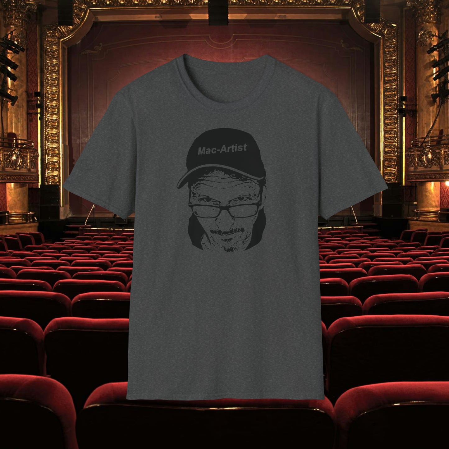 Mac-Artist Selfie-BW T-Shirt