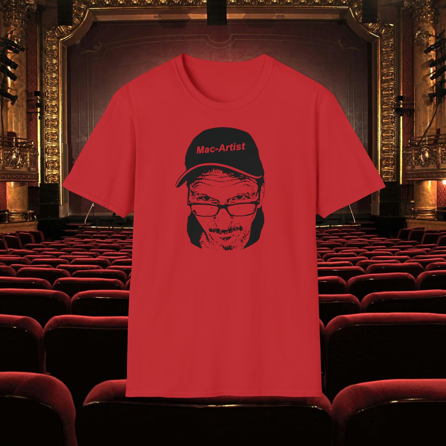 Mac-Artist Selfie-BW T-Shirt