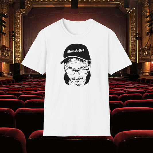 Mac-Artist Selfie-BW T-Shirt